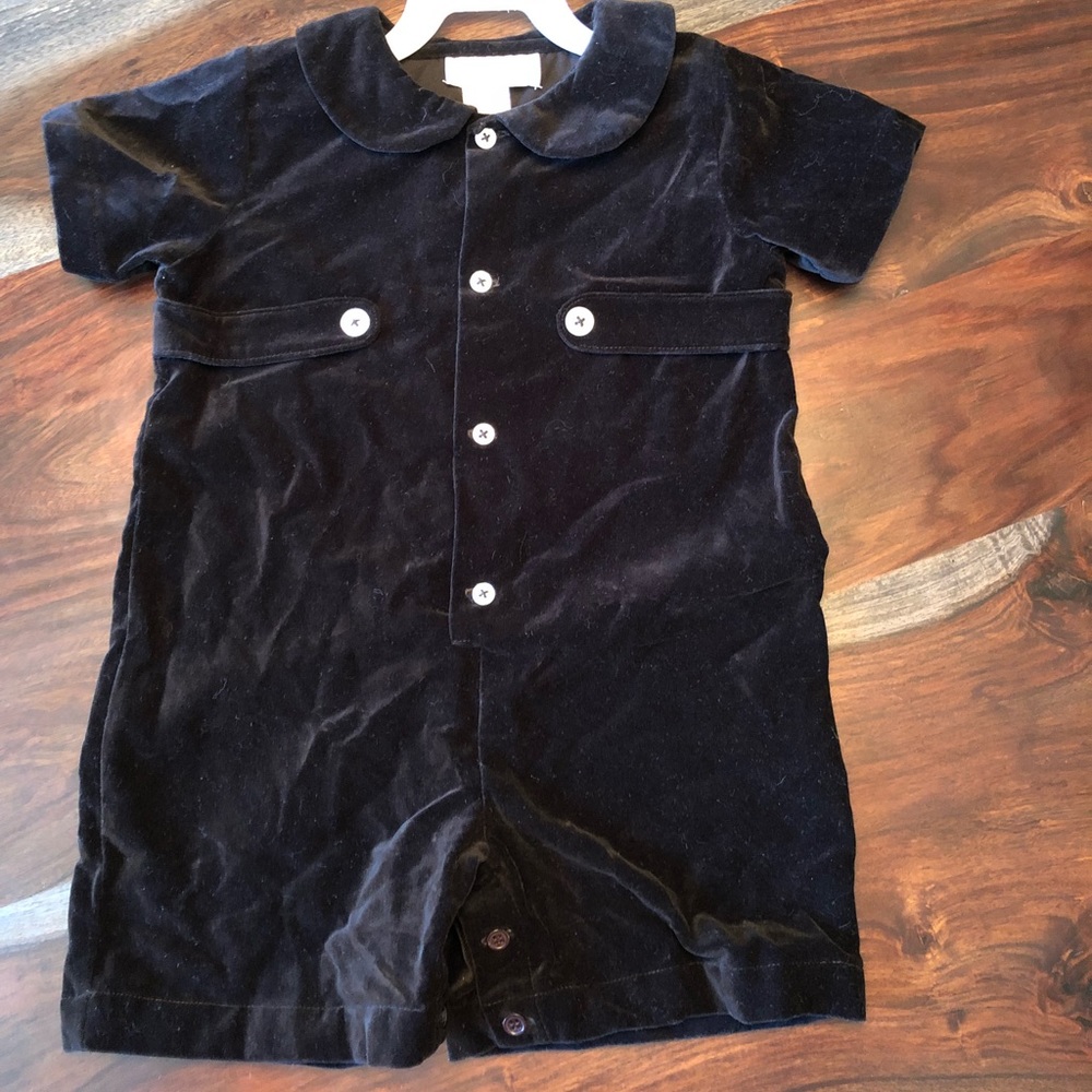 Strasburg 24 month black velvet jumper